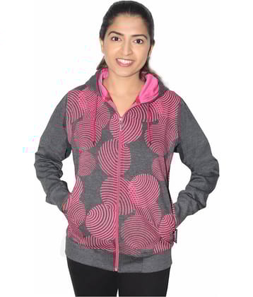 Goodluck Cotton Grey Hooded Sweatshirt