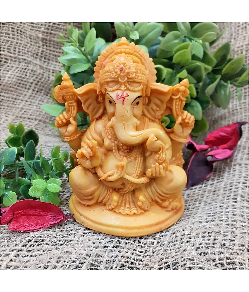 Afterstitch Ganesha God Idols Lord Ganpati Bappa Statue Figurines (Pack of 1)