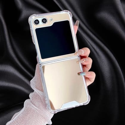 Gold Mirror Shockproof Cover-Samsung Galaxy Z Flip 5