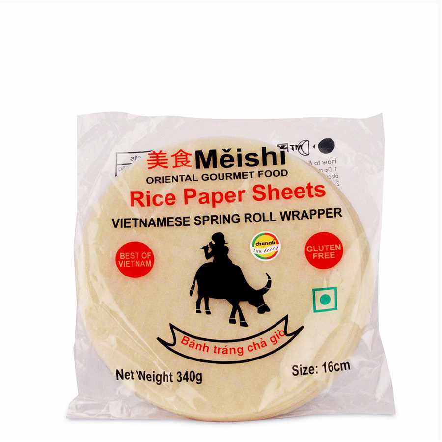 MEISHI RICE PAPER SPRING ROLL 16 CM