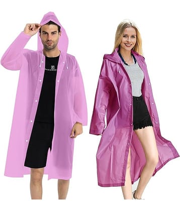 Infispace PVC Long Raincoat - Pink