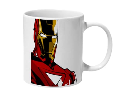 Multicolor Iron Man Pop Art Ceramic Mug