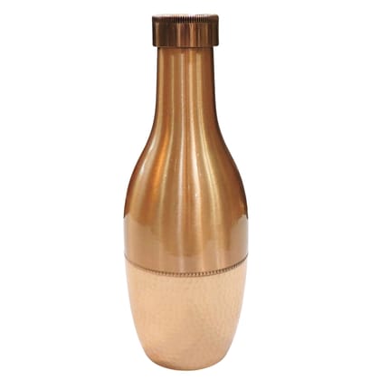 Copper Drinking Water Bottle – Eco Friendly Pure Copper Reusable Bottle, Height : 11 Inch (BCMAS202 B)