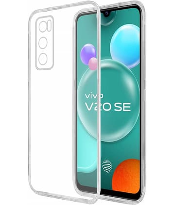 Case Vault Covers - Transparent Silicon Silicon Soft cases Compatible For Vivo V20 SE ( Pack of 1 )