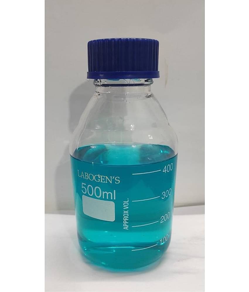 Labogens Glass Reagent Bottle with Blue Screw Cap 500ml