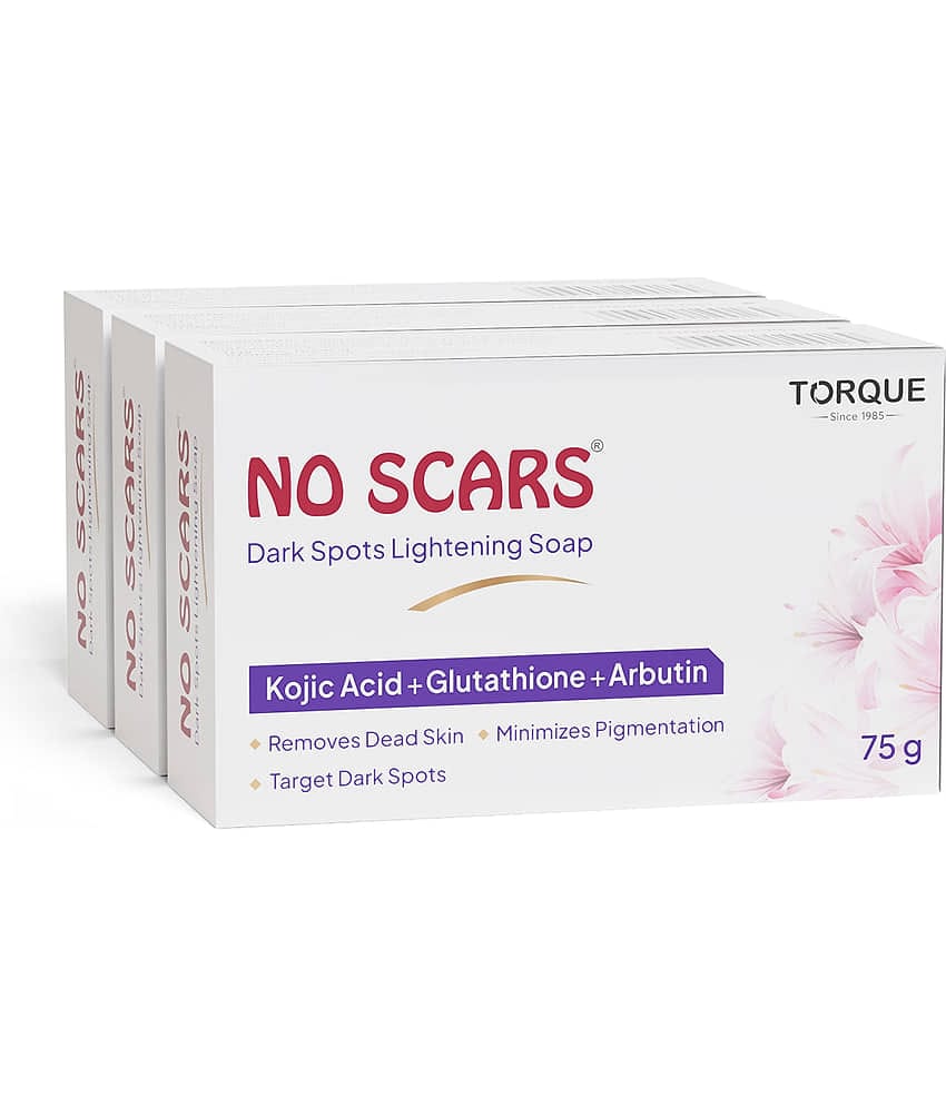 No Scars Skin Whitening No Scars Kojic Acid Soap Bathing Bar for All Skin Type ( Pack of 3 )