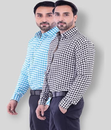 DESHBANDHU DBK - Multicolor Cotton Regular Fit Men's Casual Shirt (Pack of 2 )