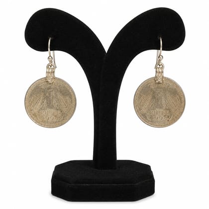 Tribes India Earring Coin Pair