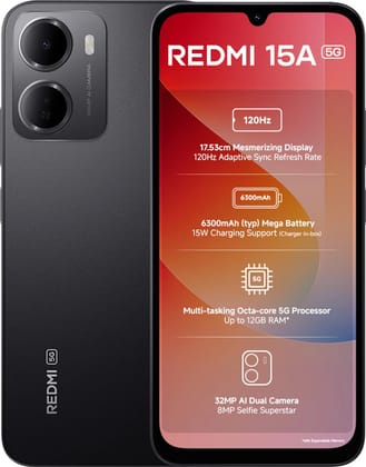 Redmi 15A 5G Ace Black 4 GB + 64 GB
