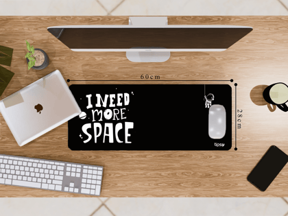 "I NEED MORE SPACE" Gaming Mousepad- Elevate Your Gaming Experience-Medium (28CM x 60CM)