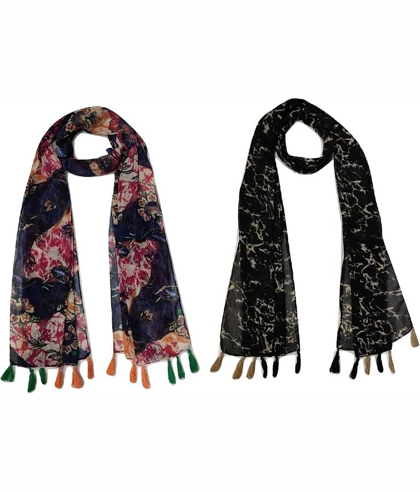 stolevilla Multi Printed Poly Cotton Yarn Stoles