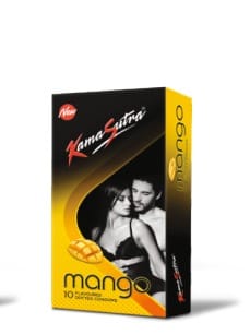 Kamasutra condoms  Flavoured Mango 10 Pack