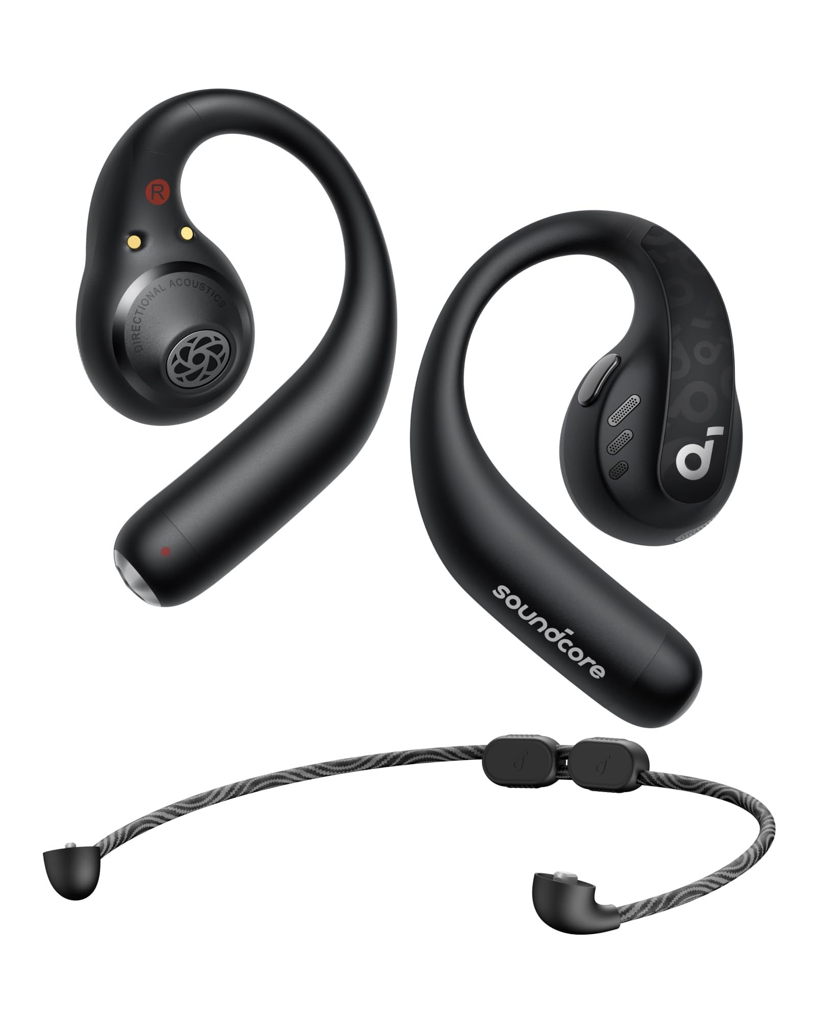soundcore By Anker Aerofit Pro Open-Ear Headphones,Ultra Comfort,Secure Fit,Ergonomic Design,Rich Sound With Ldac,Bluetooth 5.3,Ipx5 Water-Resistant,46H Playtime,App Control,Wireless Over Ear Earbuds soundcore By Anker Aerofit Pro Open-Ear Headphones,Ult