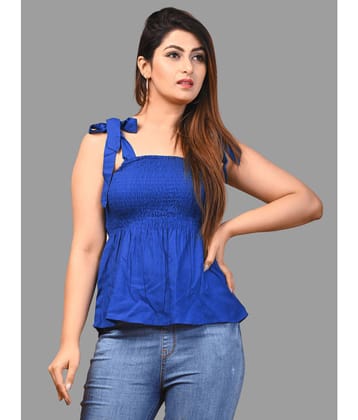 Frionkandy - Blue Rayon Womens Empire Top ( Pack of 1 ) - None