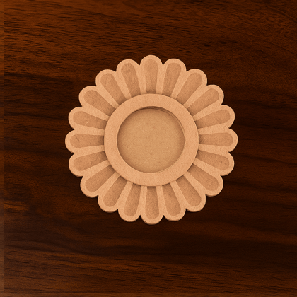 Dbeautify's Daisy Flower MDF Tealight Holder