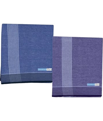 GOWRI TEX Cotton Men's Lungi Multicolor ( Pack of 2 )