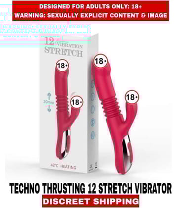 TECHNO THRUSTING RABBIT12 STRETCH HITING Silicon Vibrator For Women