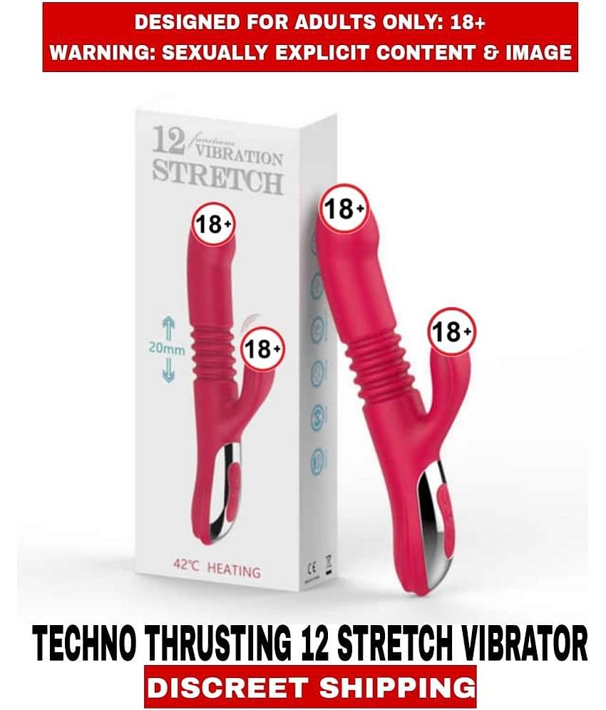 TECHNO THRUSTING RABBIT12 STRETCH HITING Silicon Vibrator For Women