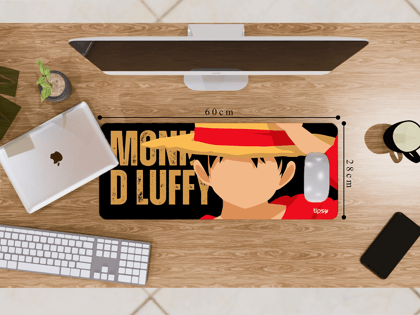 "MONKEY D LUFFY- ANIME" Gaming Mousepad- Elevate Your Gaming Experience-Medium (28CM X 60CM) / Plane