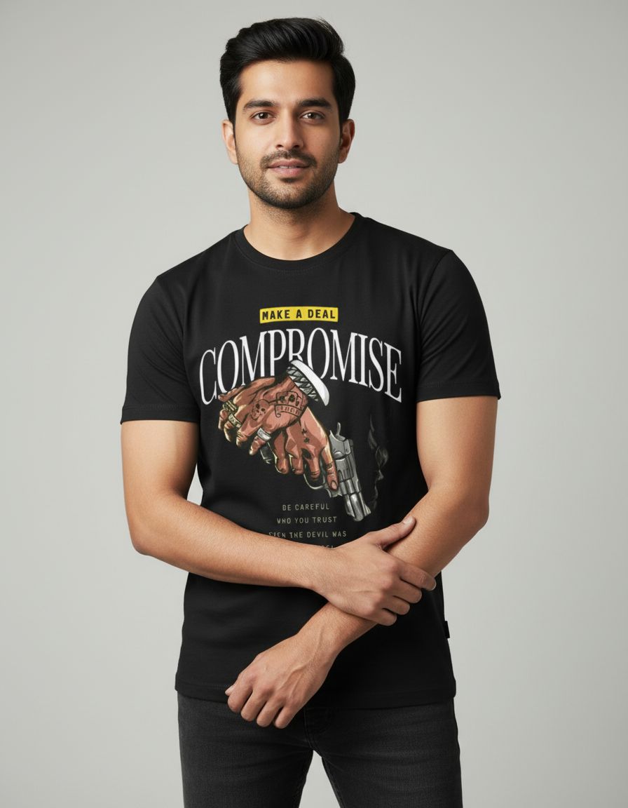 ROUND NECK TSHIRT / HALF SLEEVES D
