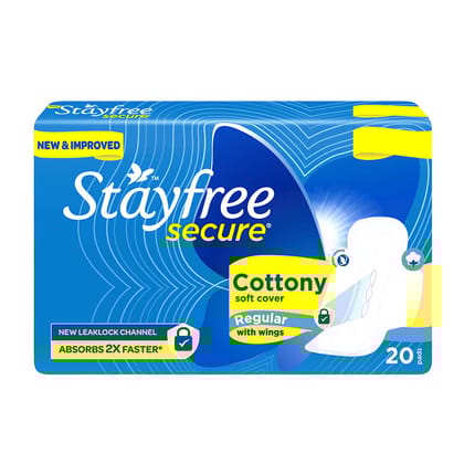 Stayfree Secure Cottony Wings (Pack Of 20)
