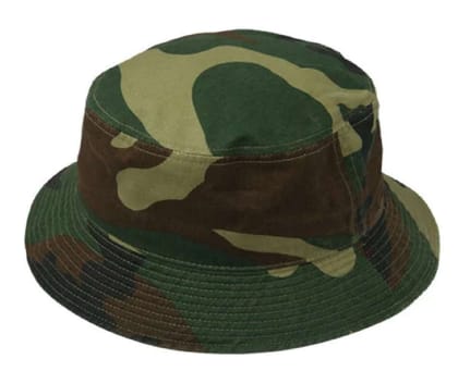 Solid Army Bucket Hats And Caps For Men