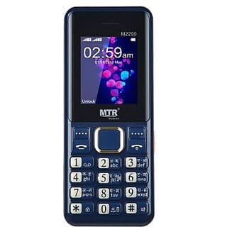 MTR M2200 (Dual Sim, 1.77 Inch Display, 3000 mAh Battery, Blue)