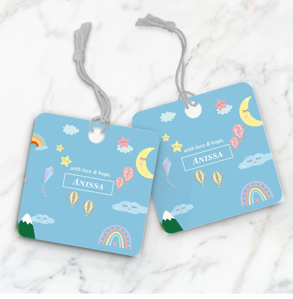 Rainbow Magic Gift Tag (kids)-Aqua Blue