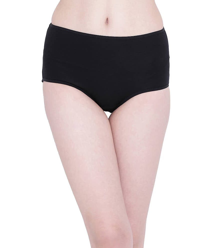 Clovia Cotton Women's Hipsters ( Black )