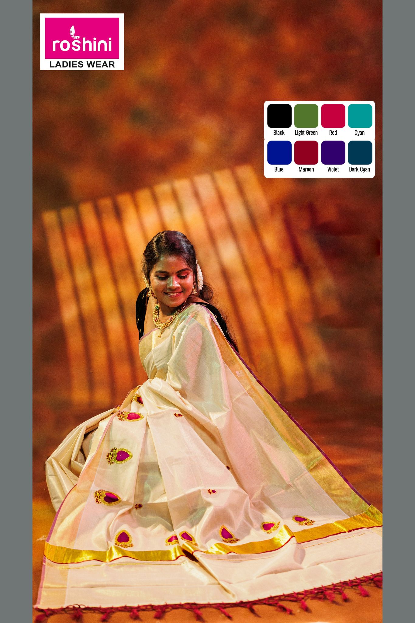 KS-1209 KASAVU SAREE 6.25 MTR