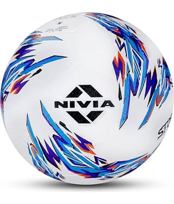 Nivia White Rubber Football ( Pack of 1 )