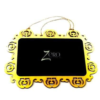 Brand Zero - Rectangular Pine Wood Designer Name Plate Single Piece 11.75" * 8.00"