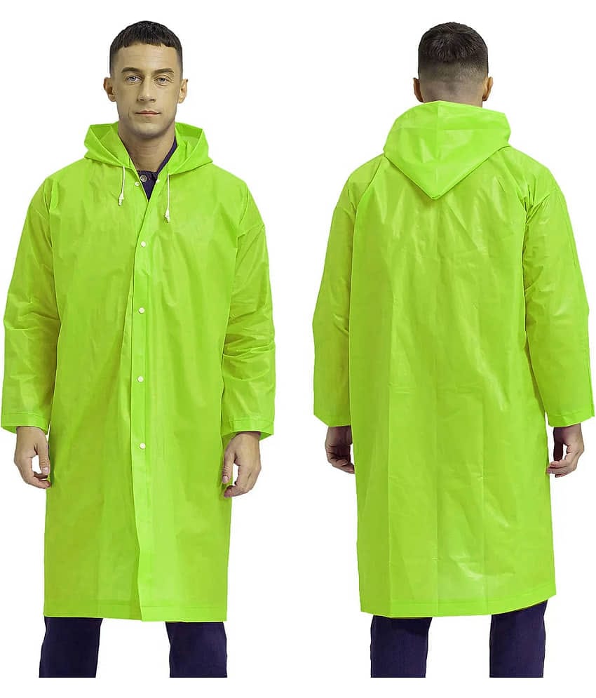 Infispace Green PVC Men's Raincoat ( Pack of 1 )