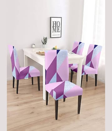 Cortina 4 Seater Polyester Chair Cover ( Pack of 4 )