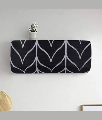 Single Polyester Blend Black AC Cover for (1.5 to 2) Ton Split AC
