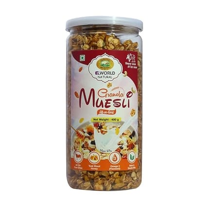 Elworld Agro & Organic Food Products Granola Muesli Nuts & Seeds 200g