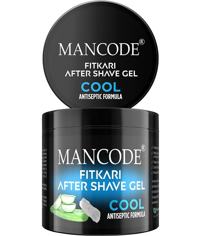 Mancode Fitkari After Shave Gel Cool for Men , Post Shave Gel , Alcohol Free After Shave ,100 gm (Pack of 1)