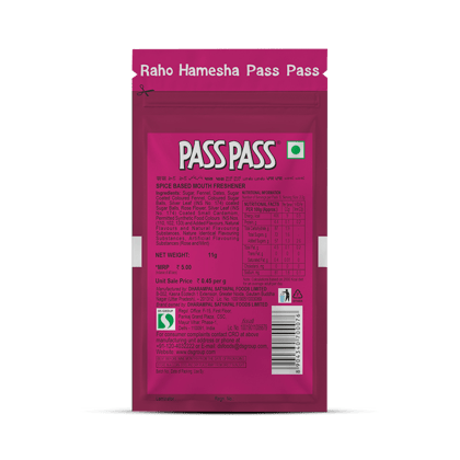 Pass Pass Zipper || Meetha Magic || Pack of 18 || 11 Grams Each