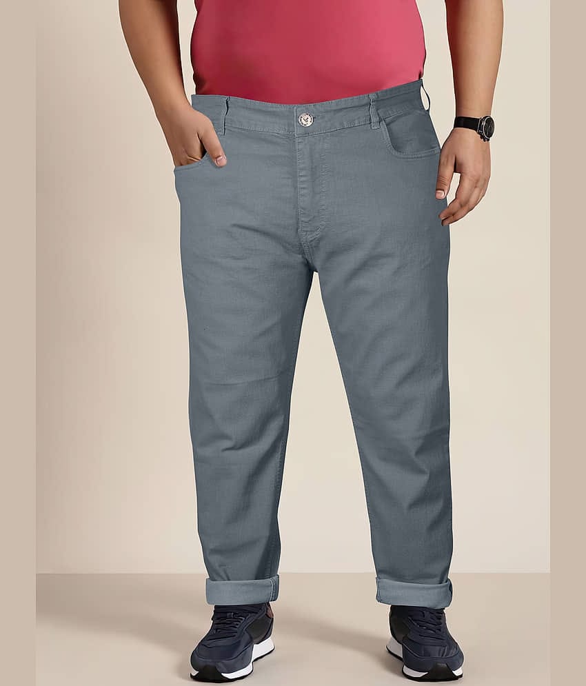 JB JUST BLACK Regular Fit Cuffed Hem Men's Jeans - Grey ( Pack of 1 )