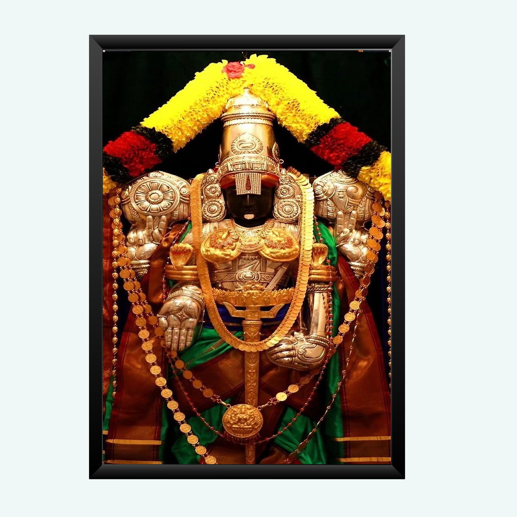 NOKKES tirupati blalaji Venkateswara tirupati blalaji Photo Frames Religious Photo frame 5X7 Inch Photo Frame_AQW46