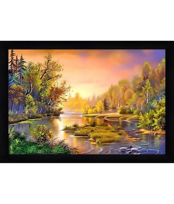 Indianara - Abstract Painting With Frame