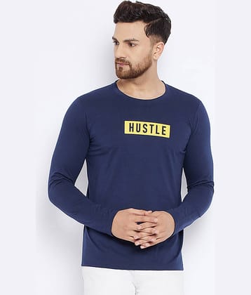 The Million Club Pack of 1 Polyester Regular Fit Men's T-Shirt ( Navy )