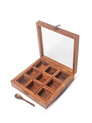 Handcrafted Spice Storage with Spoon Handcrafted Spice Storage with Spoon