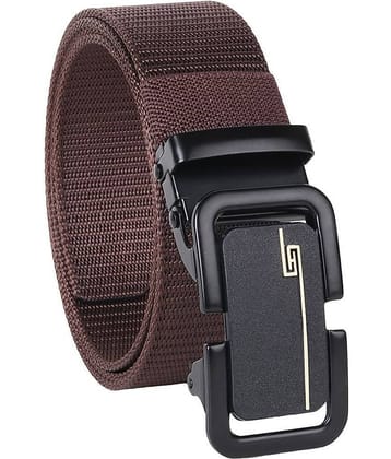 Loopa - Brown Nylon Men's Casual Belt ( Pack of 1 )