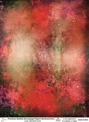 Brand Zero Premium Quality Decoupage Paper Pack of Two - Design Code: BZPQDP10023