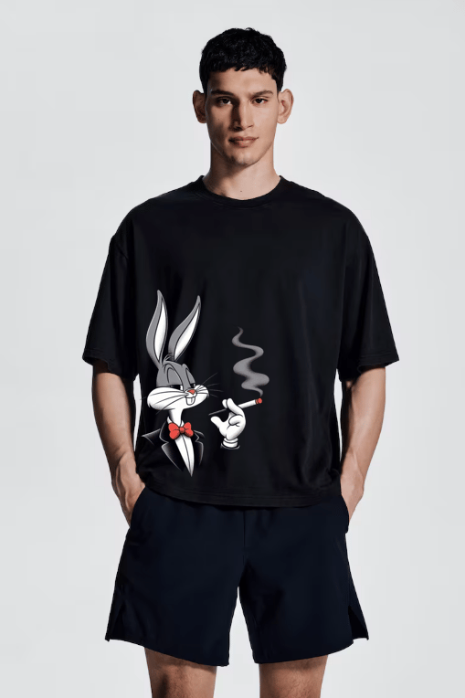 Tom Black Oversized T-shirt