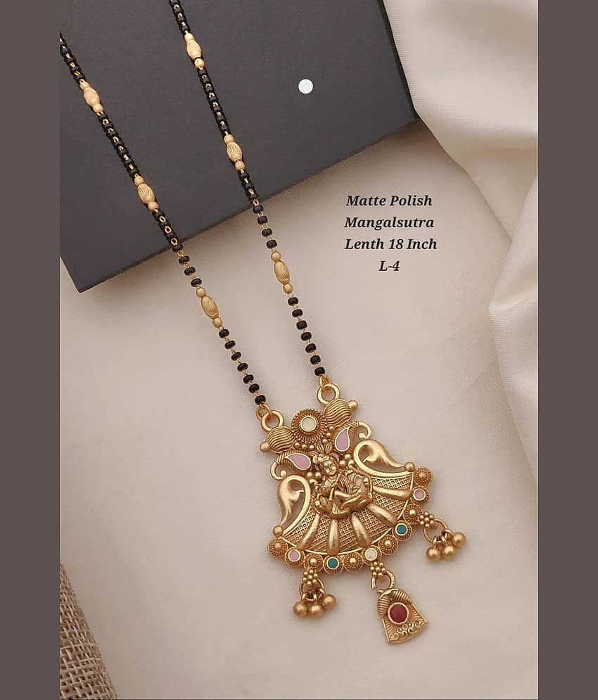 Shivay Fashion Golden Mangalsutra ( Pack of 1 )