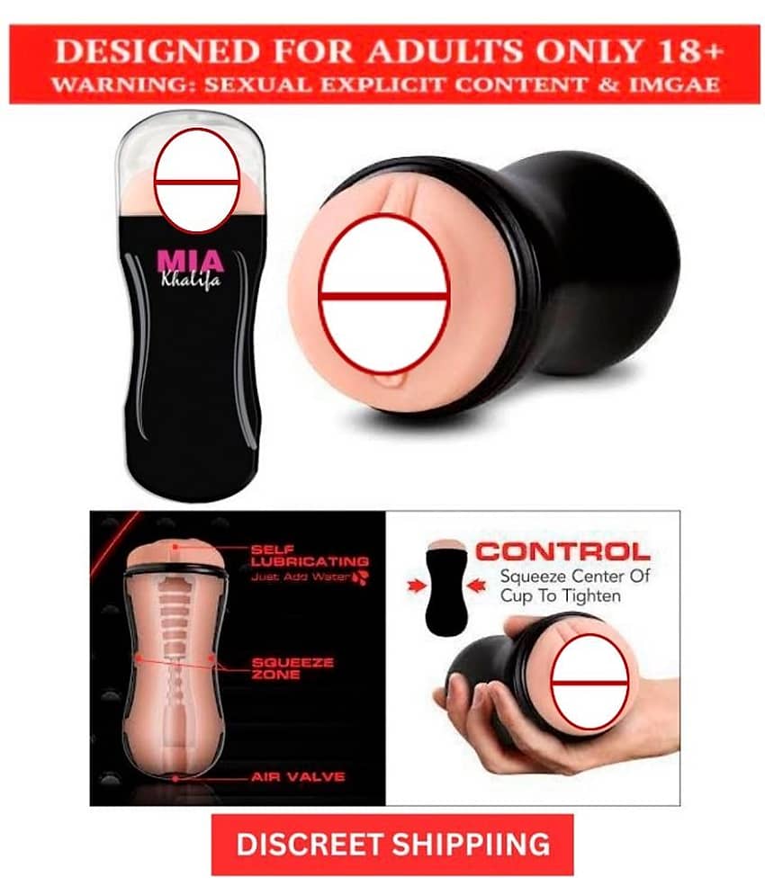 KAMVEDA MISS WORLD MIA KHALIFA MALE POCKET PUSSY MASTURBATOR CUP WITH FREE LUBE-U.S.A