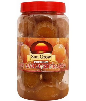 Sun Grow Home Made Premium Dry Amla Murabba Ingredient: Organic Amla ,Clove, Elam,Crystals ,Fenugreek Pickle 1 kg