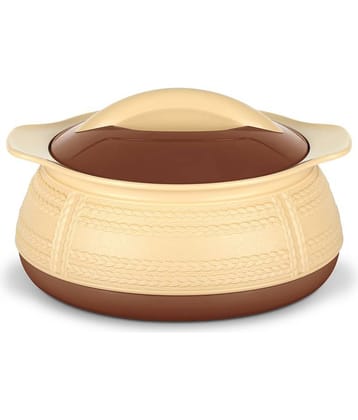 Milton Adore 1500 Insulated Inner Stainless Steel Casserole, 1.25 Litres, Beige | BPA Free | Food Grade | Easy to Carry | Easy to Store | Ideal For Chapatti | Roti | Curd Maker